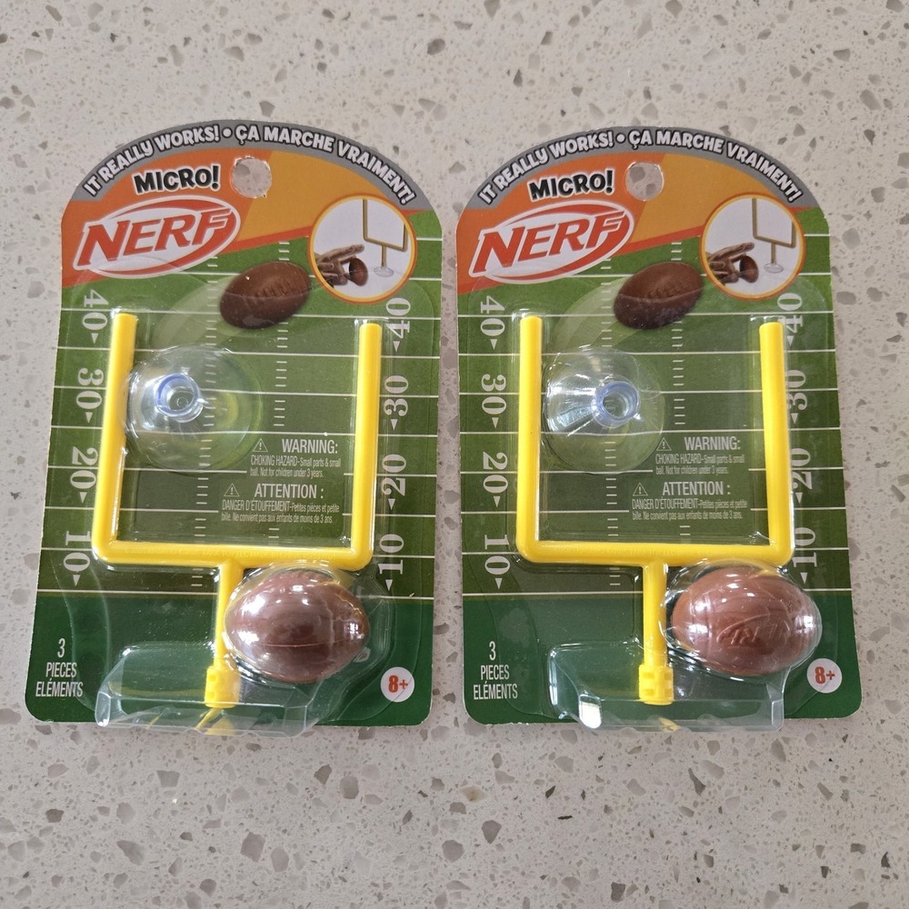 Nerf Micro Football Games Play Fun Travel Lot Of 2